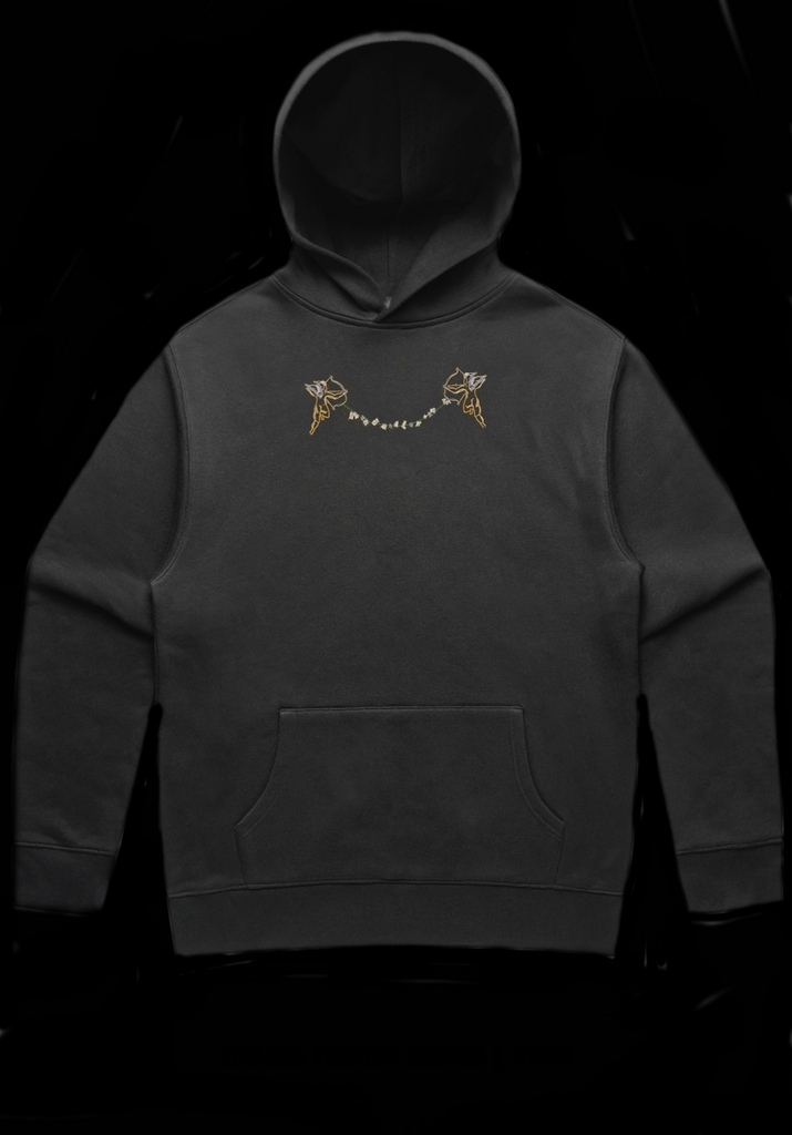 <strong>PRE ORDER CHERUB EMBROIDERED HOOD</strong> FADED BLACK