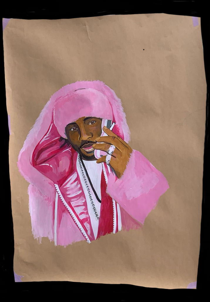 <strong>KILLA CAM</strong> ACRYLIC ON CARD 85X119CM