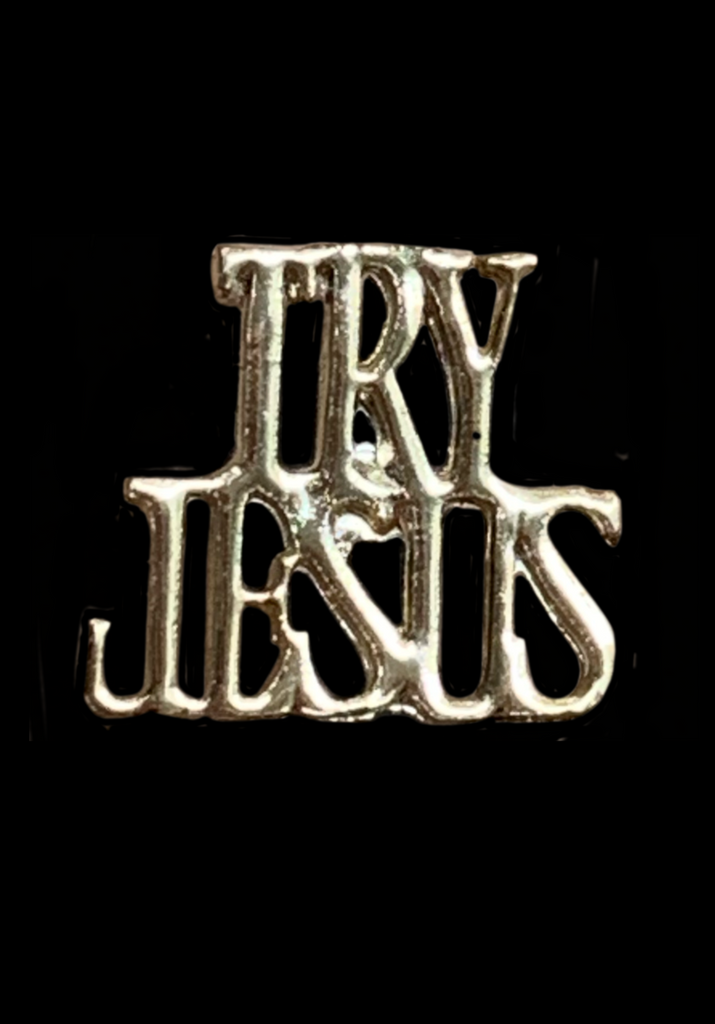 <strong>VINTAGE TRY JESUS SMALL PIN</strong>